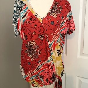 NWT Anthropologie Charlize Tie Front Top (M)